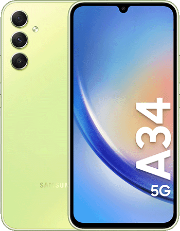 Galaxy A34 Awesome Lime 1