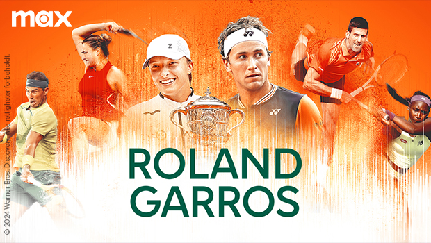 Roland Garros ser du med Max Sport